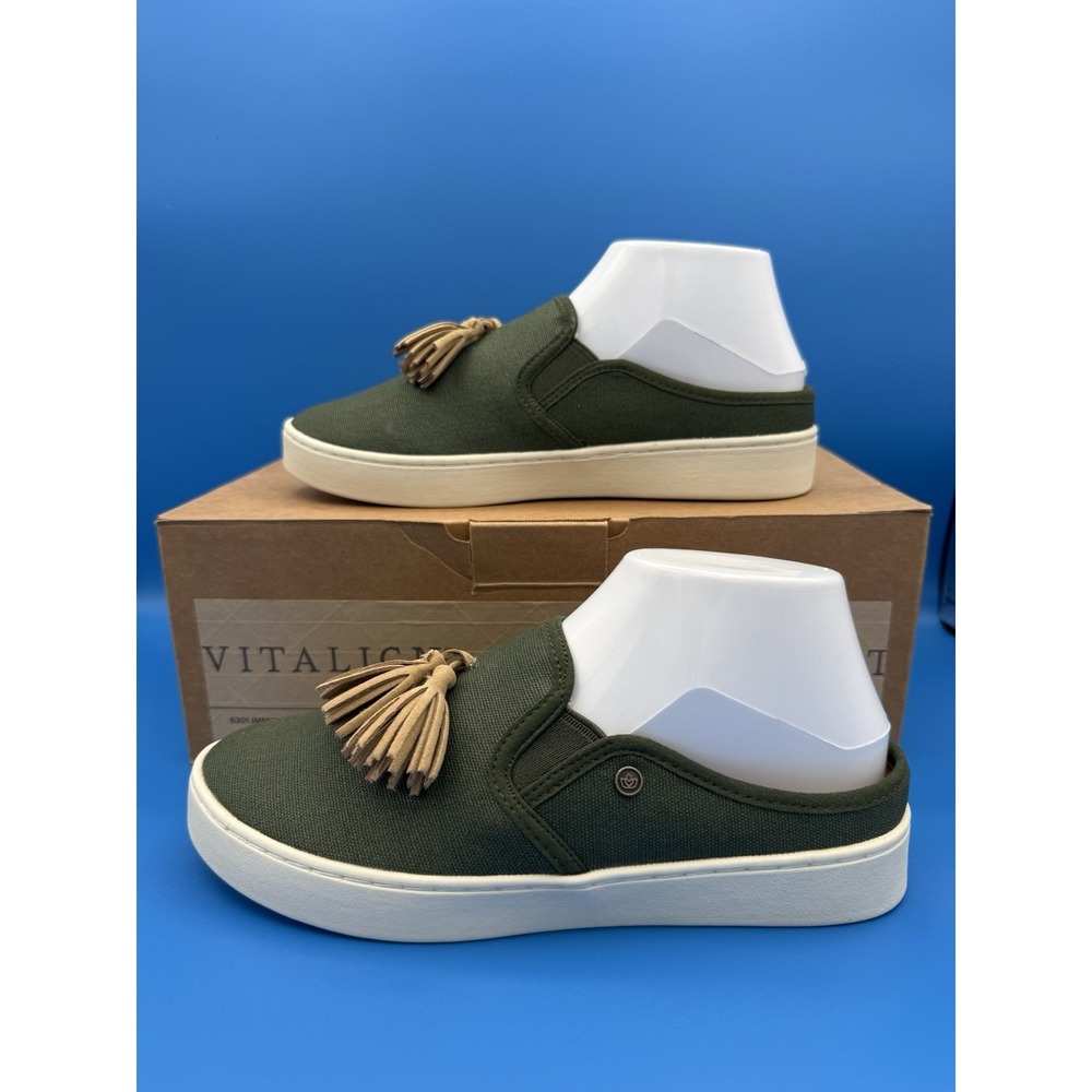 Spenco‎ Celine Slide Women's Size 7.5 Hunter Green Orthotic Slip On Shoes Mules